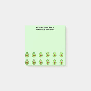 Niedliches Kawaii Avocado Funny School Memo Post-it Klebezettel