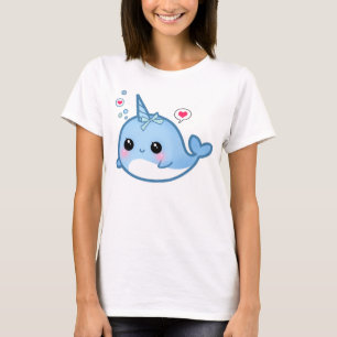 Niedliches kawaii Baby narwhal T-Shirt