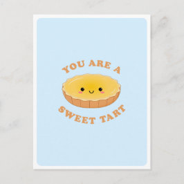 Niedliches Kawaii Eiergebäck Dessert Liebe Zitat Postkarte