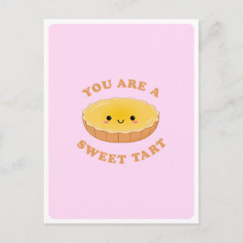 Niedliches Kawaii Eiergebäck Dessert Liebe Zitat Postkarte
