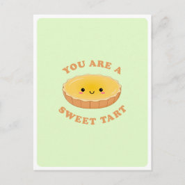 Niedliches Kawaii Eiergebäck Dessert Liebe Zitat Postkarte