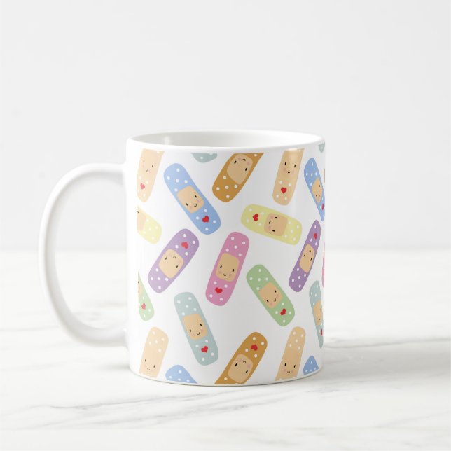 Niedliches Kawaii-Geschenk für Nurse Rainbow Plast Kaffeetasse (Links)