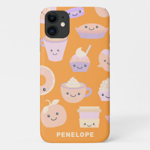 Niedliches Kawaii Herbst Pumpkin Pie-Muster in Pas Case-Mate iPhone Hülle