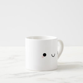 Niedliches Kawaii lächelndes japanisches Espressotasse