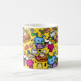 Niedliches Kawaii Party Food Doodles Art von LeahG Kaffeetasse