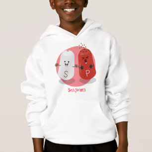 Niedliches Kawaii-Salz und Pfefferschüttler Cartoo Hoodie