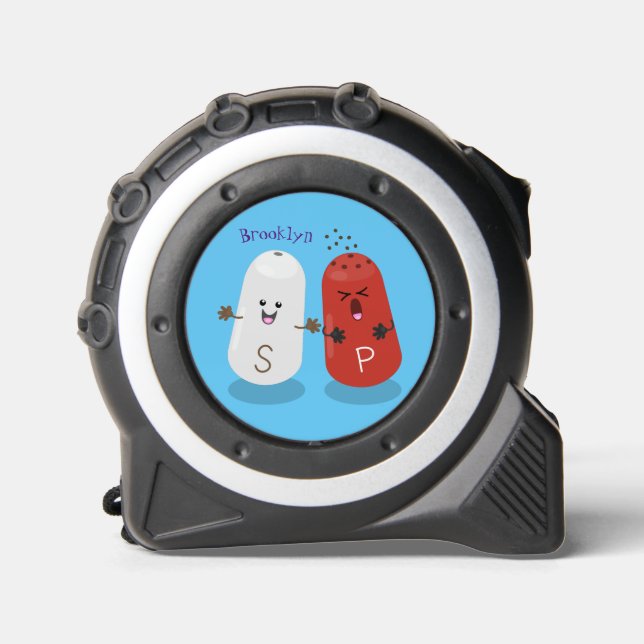 Niedliches Kawaii-Salz und Pfefferschüttler Cartoo Maßband (Vorderseite)