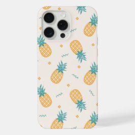 Niedliches Kawaii Sommerananas-Muster iPhone 15 Pro Max Hülle