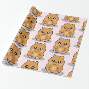 Niedliches Kawaii zwergartiges Geschenkpapier
