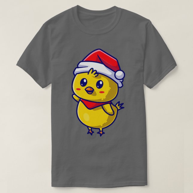 Niedliches Kichchen mit Kappe und Cartoon mit Kapp T-Shirt (Design vorne)