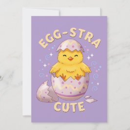 Niedliches Kichen und Cooles Sonniges Ostern Feiertagskarte