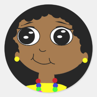 Niedliches Kid Runder Aufkleber