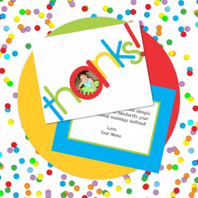 Niedliches Kids Foto Vielen Dank für Ihre Karte (Von Creator hochgeladen)