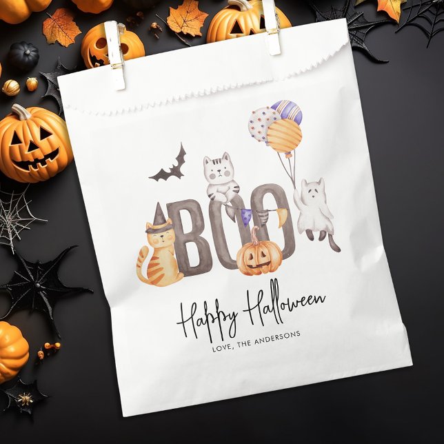 Niedliches kid's Happy Halloween Katzen Ghosts Pum Geschenktütchen (Von Creator hochgeladen)