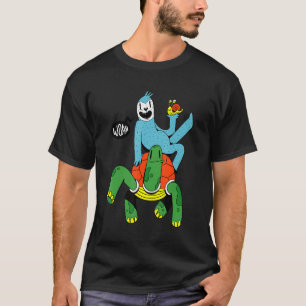 Niedliches Kids-T-Shirt mit Slotschildkröte und Sc T-Shirt