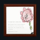 Niedliches Kind Gezeichnet Rosa Blume Botanischer  Erinnerungskiste<br><div class="desc">Little Star wird von meinem 5-jährigen Sohn aufbewahrt, der von seiner Mutter inspiriert ist und mit Zazzle-Laden arbeitet und arbeitet. Seit langer Zeit war er beharrlich, seinen eigenen Laden zu öffnen, Und schließlich ist es hier. Ihre Unterstützung für meinen aufstrebenden Künstler ist sehr zu schätzen. Wenn Sie weitere Anpassungen oder...</div>