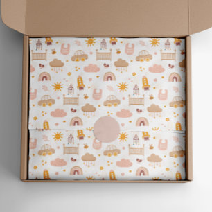 Niedliches Kinderbaby-Muster. Kinderzimmer von lus Seidenpapier