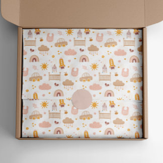 Niedliches Kinderbaby-Muster. Kinderzimmer von lus Seidenpapier