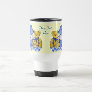 niedliches Kinderbild mit drei alten Bären Reisebecher