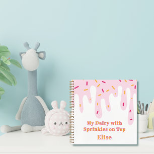 Niedliches Kinderdiary Sprinkle Ice Cream Tropfen  Notizbuch