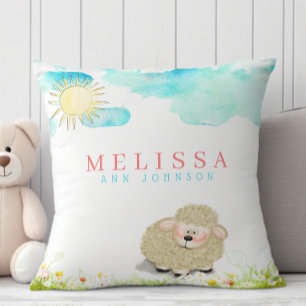 Niedliches Kinderzimmer aus Lämmern Kissen