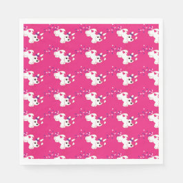 Niedliches Kinderzimmer Einhorndekor Serviette