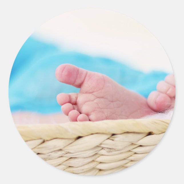niedliches Kinderzimmer-Kinderkrippe Runder Aufkleber (Vorderseite)