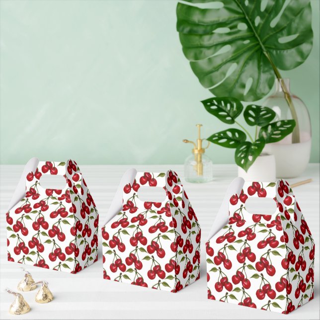 niedliches Kirschfruchtmuster Geschenkschachtel (Zahlreiche)
