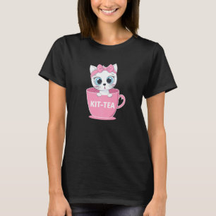 Niedliches Kit Tee Cup Funny Cat