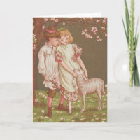 Niedliches kitschiges Vintage-Valentinstag, Kinder