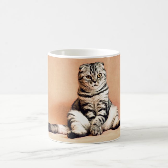 Niedliches Kitten ausgespült Kaffeetasse (Mittel)