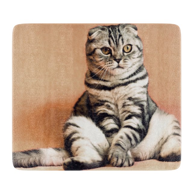 Niedliches Kitten ausgespült Schneidebrett (Vorderseite)