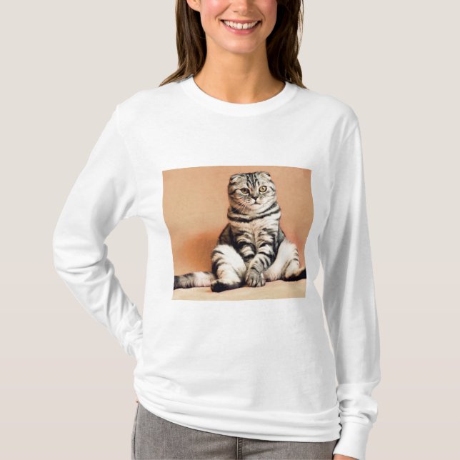 Niedliches Kitten ausgespült T-Shirt (Vorderseite)