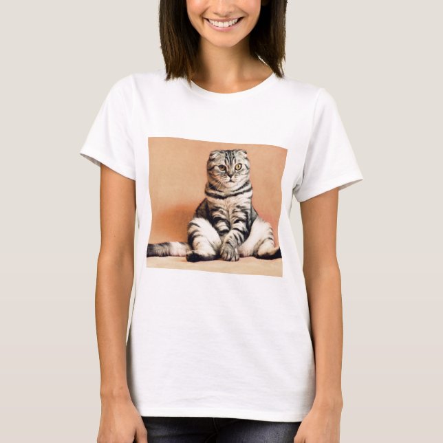 Niedliches Kitten ausgespült T-Shirt (Vorderseite)