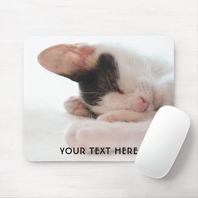 Niedliches Kitten oder Ihr Foto Mousepad (Mit Mouse)