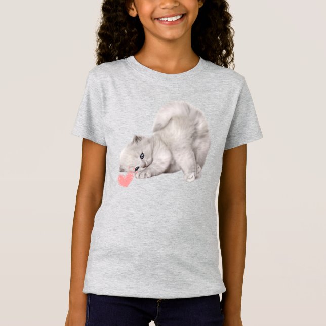 Niedliches Kittenspiel T-Shirt (Vorderseite)