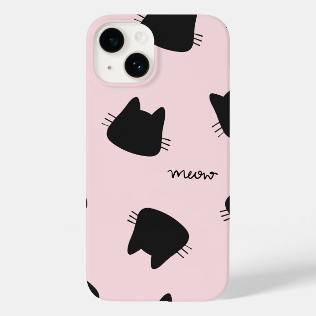 niedliches kitty Muster iPhone 14 Fall Case-Mate iPhone Hülle (Rückseite)