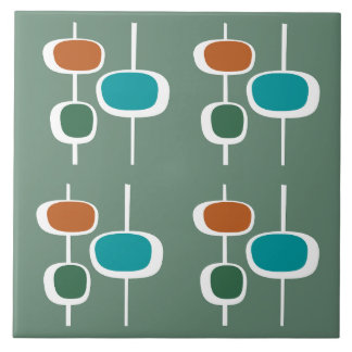 Niedliches klassisches Muster schöne Salbeiorange Fliese