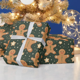 Niedliches klassisches Weihnachtswackelpapier Geschenkpapier