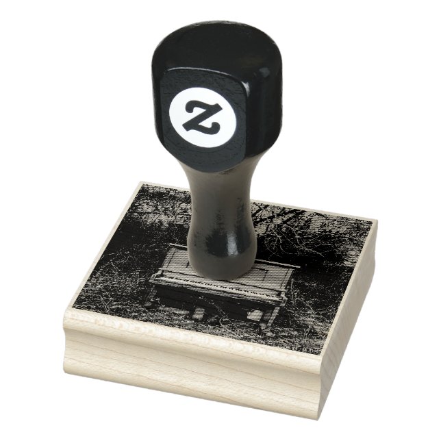 Niedliches Klavier Gummistempel (Stempel)
