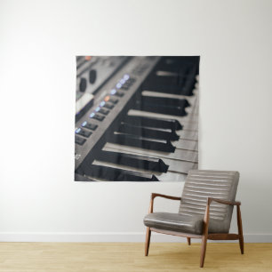 Niedliches Klavierdesign Wandteppich