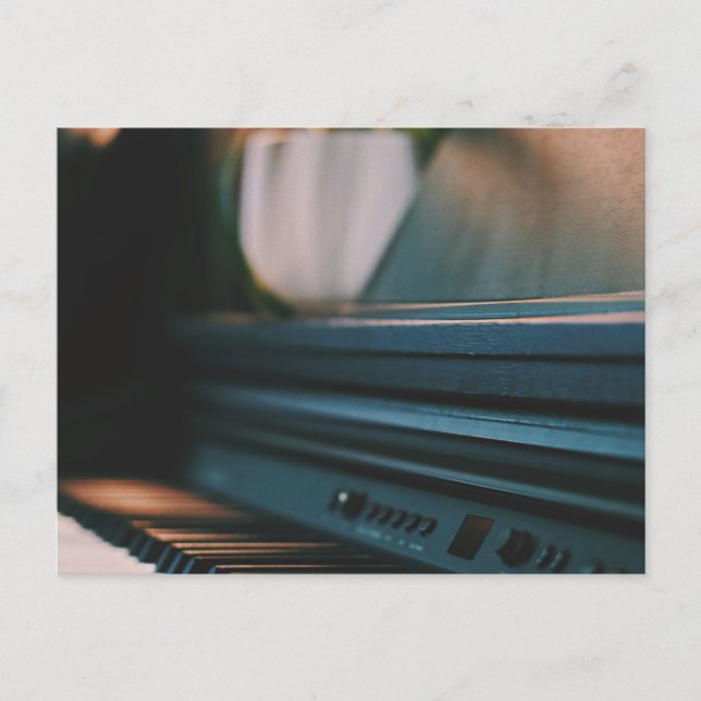 Niedliches Klavierwerk Postkarte (Vorderseite)