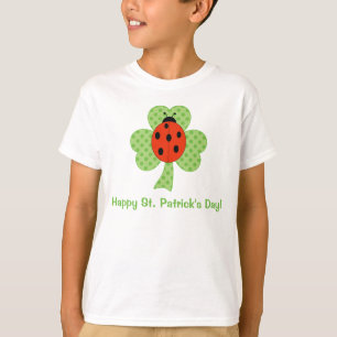Niedliches Kleeblatt Polka dots St. Patricks Day l T-Shirt