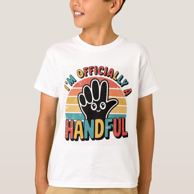 Niedliches Kleidungsstück für Boy Girl 5. Geburtst T-Shirt (Vorderseite)