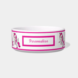 Niedliches kleines Baby Unicorn rosa Muster Hundek Napf