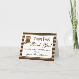 Niedliches kleines Babyuschel   Babydusche Vielen  Dankeskarte