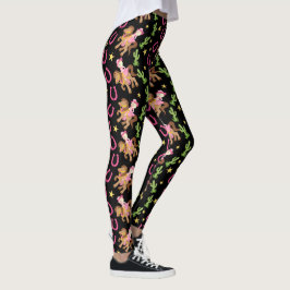 Niedliches kleines Cowgirl-Muster Leggings