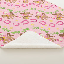 Niedliches kleines Cowgirl-Muster