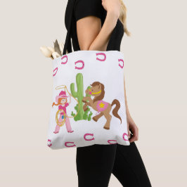 Niedliches kleines Cowgirl und Pony