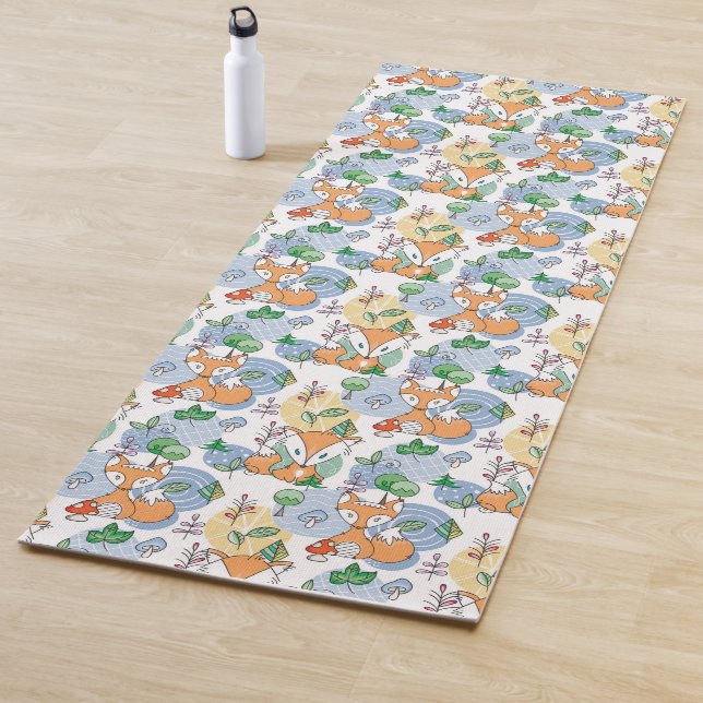 Niedliches kleines Fox-Muster Yogamatte (Beispiel)